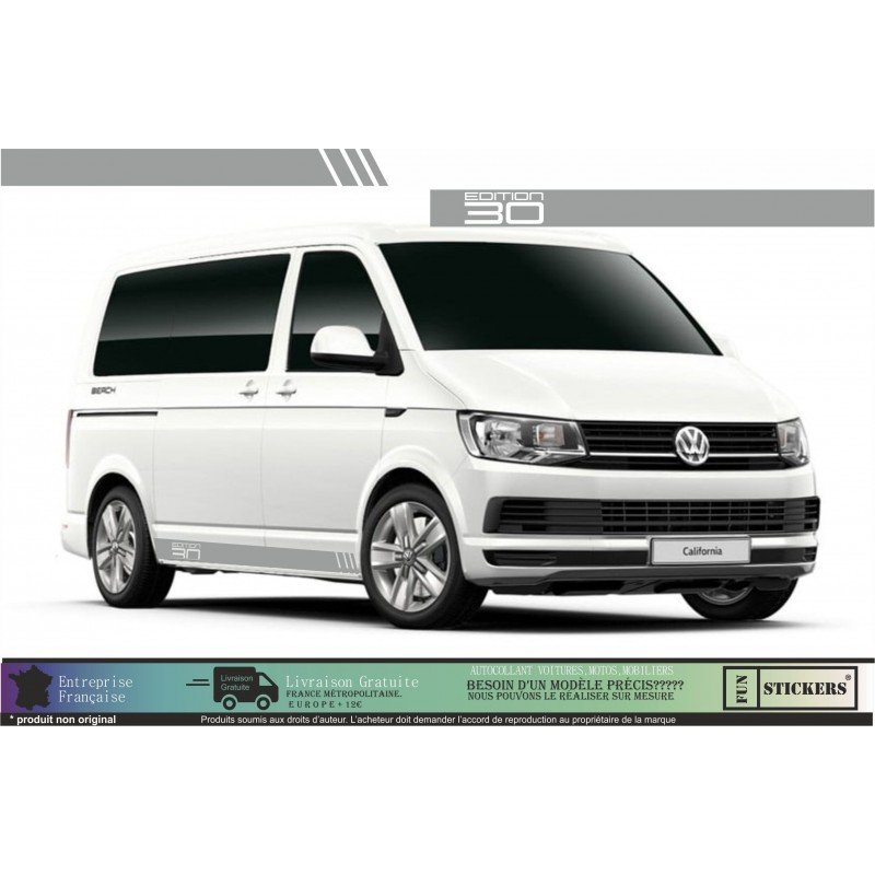 VW Transporter T5 T6 kit bandes Edition 30 autocollant Fun Stickers