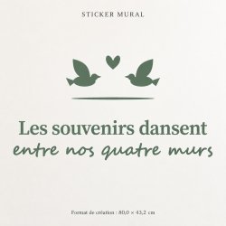Sticker mural Les souvenirs dansent | Fun-Stickers