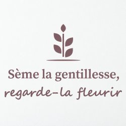 Wall sticker Sème la gentillesse | Fun-Stickers
