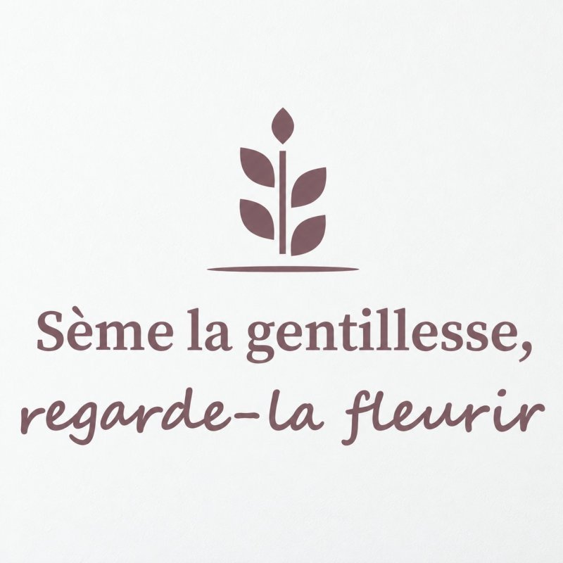 Sticker mural Sème la gentillesse | Fun-Stickers