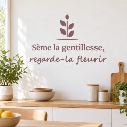 Sticker mural Sème la gentillesse | Fun-Stickers