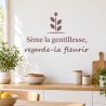 Sticker mural Sème la gentillesse | Fun-Stickers