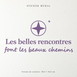 Wall sticker Les belles rencontres | Fun-Stickers