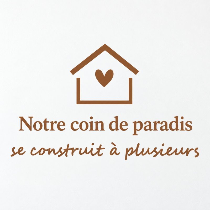 Wall sticker Notre coin de paradis | Fun-Stickers