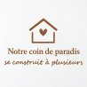 Sticker mural Notre coin de paradis | Fun-Stickers