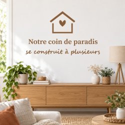 Wall sticker Notre coin de paradis | Fun-Stickers