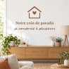 Wall sticker Notre coin de paradis | Fun-Stickers