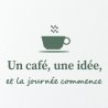 Sticker mural Un café, une idée | Fun-Stickers