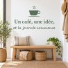 Wall sticker Un café, une idée | Fun-Stickers