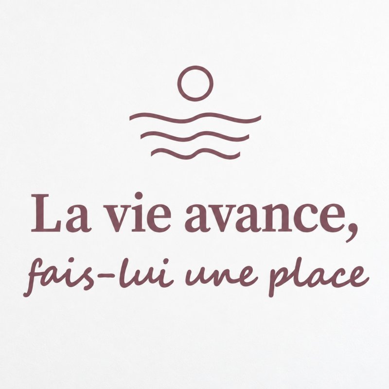 Sticker mural La vie avance | Fun-Stickers