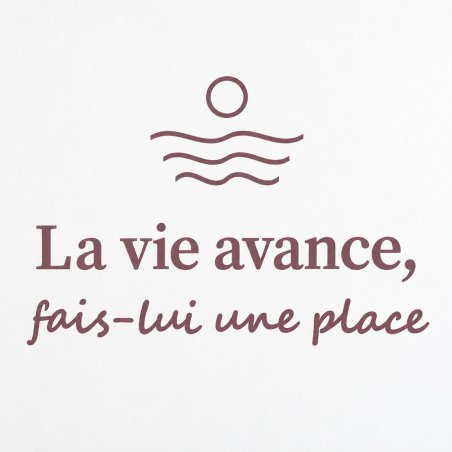 Wall sticker La vie avance | Fun-Stickers
