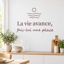 Wall sticker La vie avance | Fun-Stickers