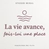 Wall sticker La vie avance | Fun-Stickers
