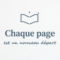 Wall sticker Chaque page est un nouveau départ | Fun-Stickers