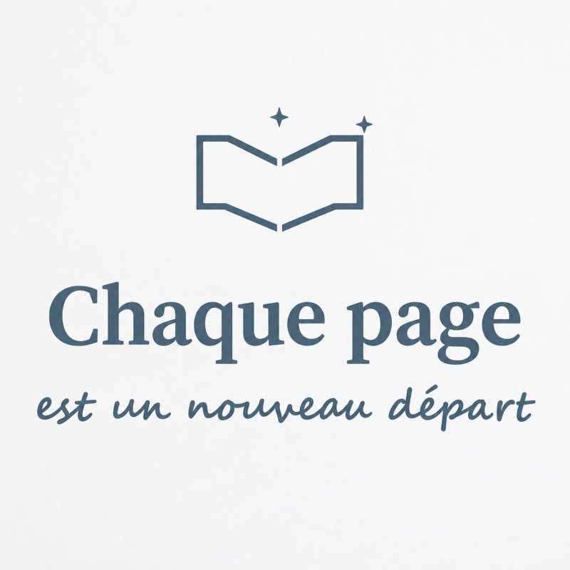 Wall sticker Chaque page est un nouveau départ | Fun-Stickers