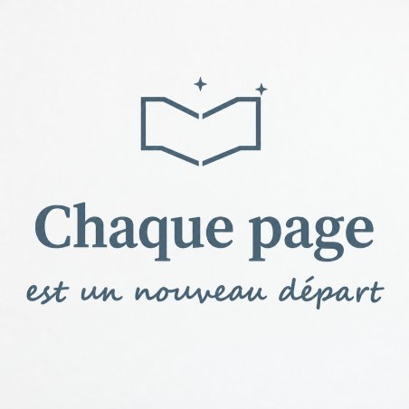 Sticker mural Chaque page est un nouveau départ | Fun-Stickers