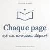 Wall sticker Chaque page est un nouveau départ | Fun-Stickers