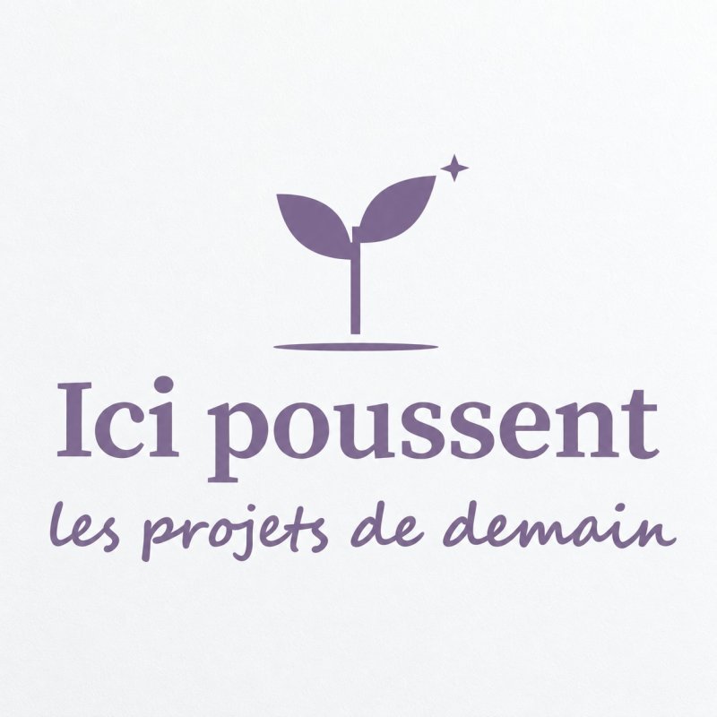 Sticker mural Ici poussent les projets de demain | Fun-Stickers