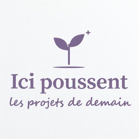 Sticker mural Ici poussent les projets de demain | Fun-Stickers