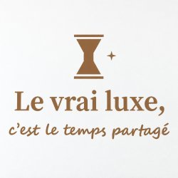 Wall sticker Le vrai luxe, c'est le temps partagé | Fun-Stickers