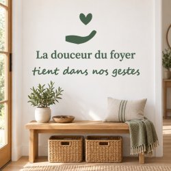 Sticker mural La douceur du foyer | Fun-Stickers