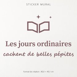 Sticker mural Les jours ordinaires | Fun-Stickers