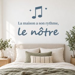 Wall sticker La maison a son rythme | Fun-Stickers