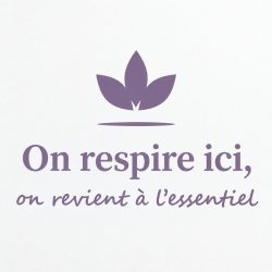 Sticker mural On respire ici | Fun-Stickers