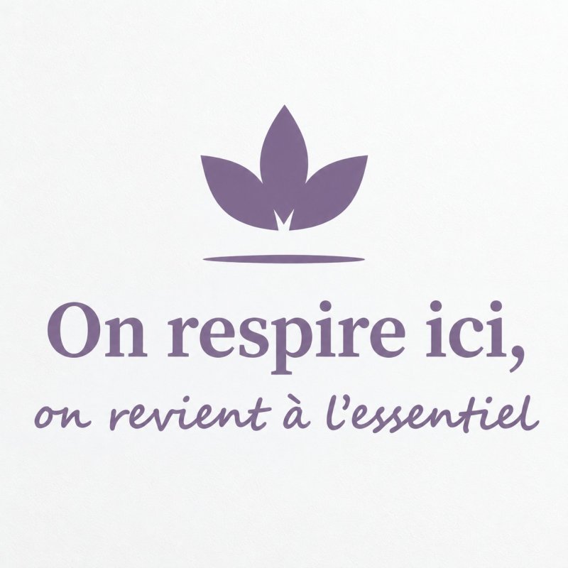 Sticker mural On respire ici | Fun-Stickers