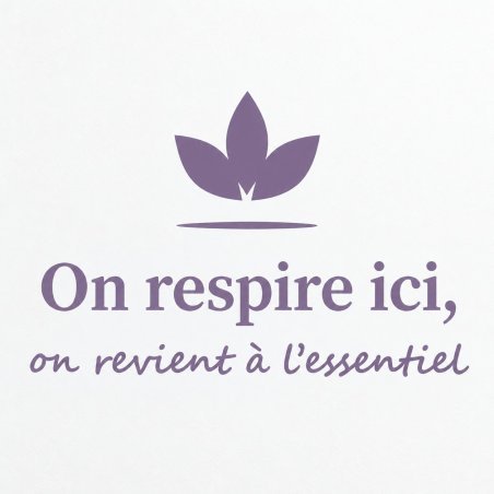 Wall sticker On respire ici | Fun-Stickers