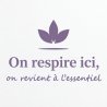 Wall sticker On respire ici | Fun-Stickers