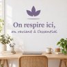 Sticker mural On respire ici | Fun-Stickers