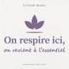 Wall sticker On respire ici | Fun-Stickers