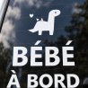 Sticker bébé à bord Mini dinosaure | Fun-Stickers