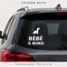 Sticker bébé à bord Mini dinosaure | Fun-Stickers