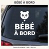 Baby on board car sticker Panda en balade | Fun-Stickers