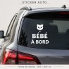 Sticker bébé à bord Panda en balade | Fun-Stickers