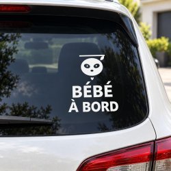 Sticker bébé à bord Paresseux tranquille | Fun-Stickers