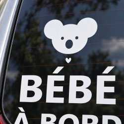 Sticker bébé à bord Koala tout doux | Fun-Stickers