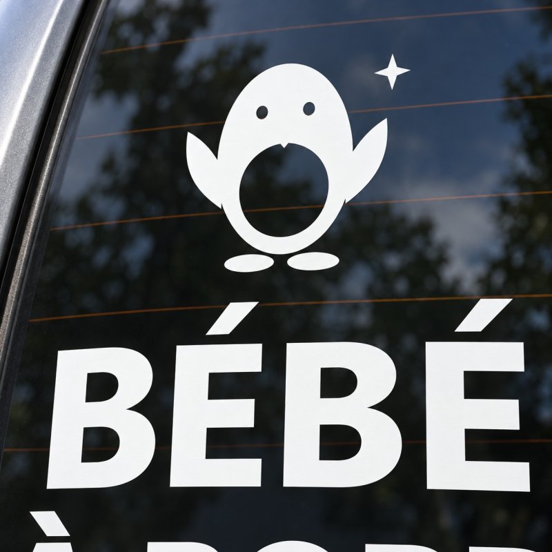 Sticker bébé à bord Petit pingouin | Fun-Stickers
