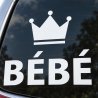 Baby on board car sticker Petite couronne | Fun-Stickers
