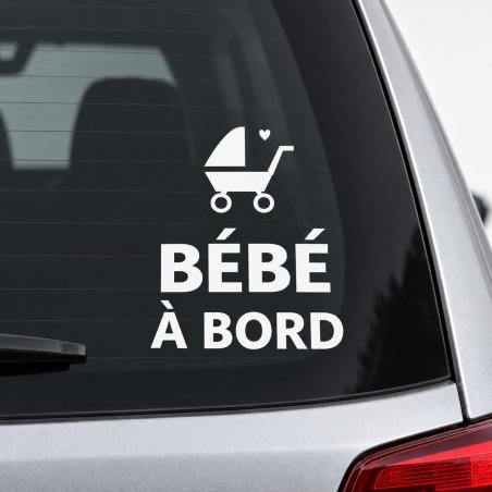 Sticker bébé à bord Première poussette | Fun-Stickers