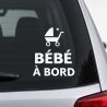 Sticker bébé à bord Première poussette | Fun-Stickers