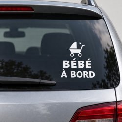 Sticker bébé à bord Première poussette | Fun-Stickers