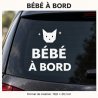 Baby on board car sticker Chat des étoiles | Fun-Stickers