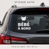 Sticker bébé à bord Chat des étoiles | Fun-Stickers