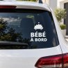 Sticker bébé à bord Hérisson nomade | Fun-Stickers