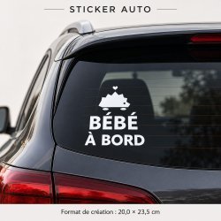 Baby on board car sticker Hérisson nomade | Fun-Stickers