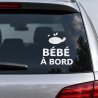 Baby on board car sticker Baleine des horizons | Fun-Stickers