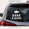 Sticker bébé à bord Baleine des horizons | Fun-Stickers